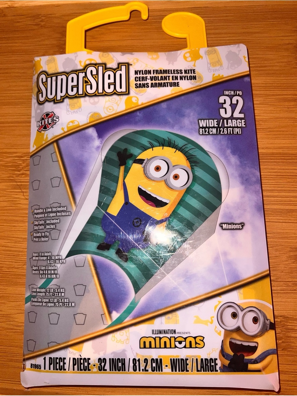 The Minions X Kites Super Sled Nylon Kite 32 Inch